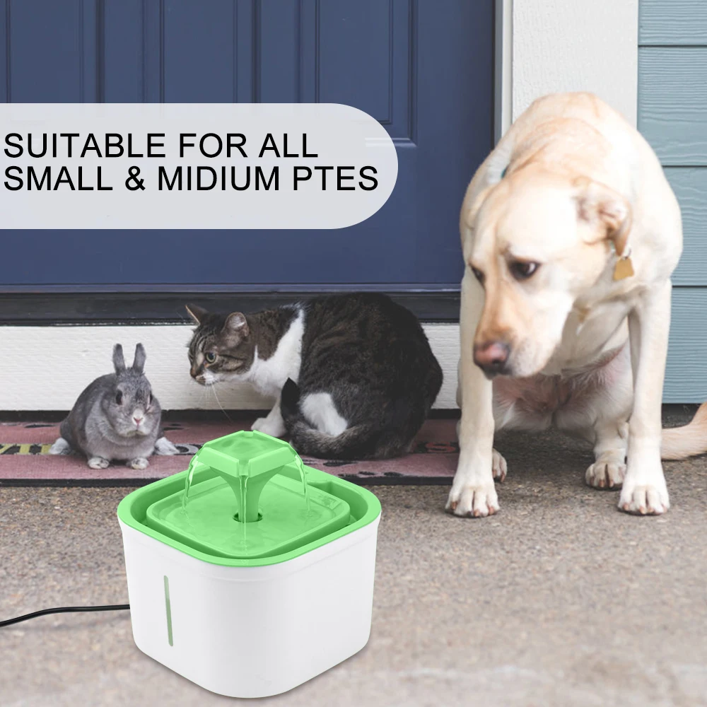 2.4L Pet Water Fountain Square Nozzle UV Sterilize Power-off Protection Cat Dog Drink Dispenser with Clear Water Level Window
2.4L Pet Water Fountain Square Nozzle UV Sterilize Power-off Protection Cat Dog Drink Dispenser with Clear Water Level Window