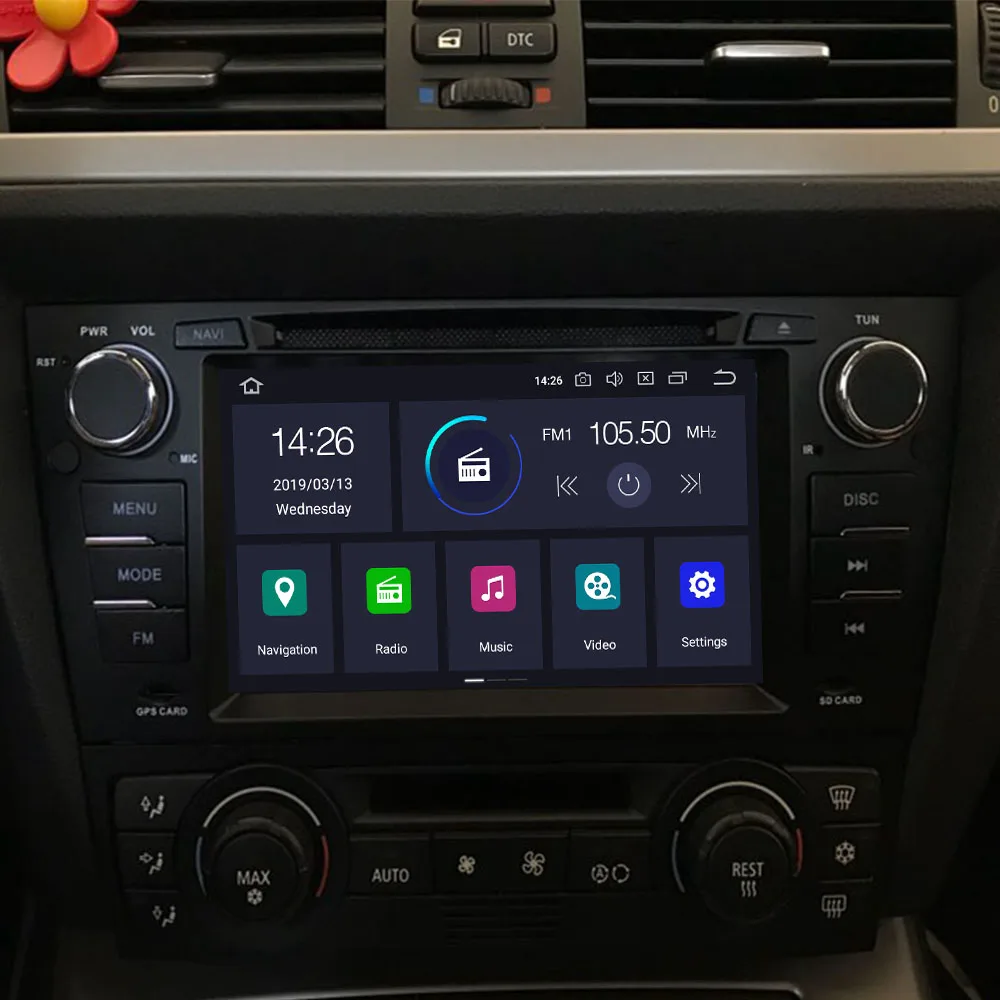 Android 10 8 core 4 + 64G Автомобильный dvd мультимедийный плеер радио аудио для BMW/3 серии E90