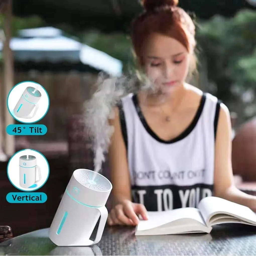 420ml Portable Mini Air Humidifier Silent Colorful LED Light Desktop Atomizer Hydrating Device USB Recharge Mini Humidifier
420ml Portable Mini Air Humidifier Silent Colorful LED Light Desktop Atomizer Hydrating Device USB Recharge Mini Humidifier