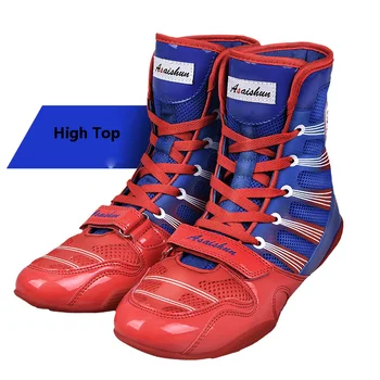 Men Women Wrestling Shoes Red Lightweight Man Sport Training Shoes Lace Up Professional Boxing Shoes Couple Combat Trainer
Men Women Wrestling Shoes Red Lightweight Man Sport Training Shoes Lace Up Professional Boxing Shoes Couple Combat Trainer