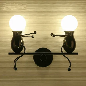 2 pcs Black children light Led wall lamp picture light creative bedroom lamp Iron villain Wall Light corridor stairway Lighting
2 pcs Black children light Led wall lamp picture light creative bedroom lamp Iron villain Wall Light corridor stairway Lighting