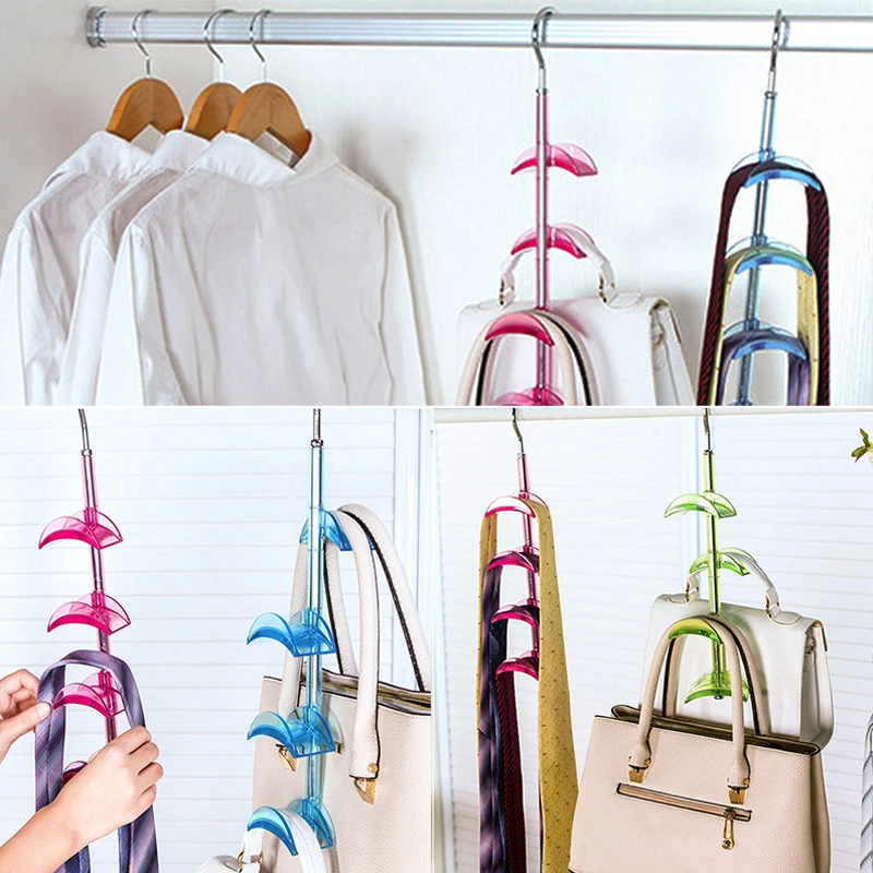 Creative Home Metal Hook Handbag Coat Hanger Closet Organization Storage Holder For Scarf Belt 360 Rotatable Wall Hanging Hooks
Creative Home Metal Hook Handbag Coat Hanger Closet Organization Storage Holder For Scarf Belt 360 Rotatable Wall Hanging Hooks