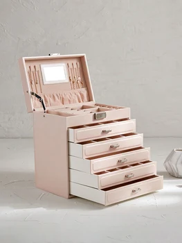 Locked Jewelry Box Wooden Princess European Large Capacity Jewelry Collection Box Wedding Gift Multi-Layer Dressing Case
Locked Jewelry Box Wooden Princess European Large Capacity Jewelry Collection Box Wedding Gift Multi-Layer Dressing Case