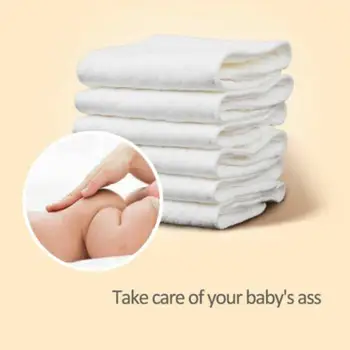 New Reusable baby Three-Layer Ecological 100% Cotton Cloth Diaper Washable babies care Breathable Eco-friendly diaper 10pcs
New Reusable baby Three-Layer Ecological 100% Cotton Cloth Diaper Washable babies care Breathable Eco-friendly diaper 10pcs