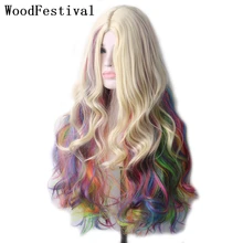 WoodFestival Colored Wigs Synthetic Hair Womens Cosplay Wig Long Ombre Red Purple Pink Brown Black Blue Green Blonde Wavy 
WoodFestival Colored Wigs Synthetic Hair Womens Cosplay Wig Long Ombre Red Purple Pink Brown Black Blue Green Blonde Wavy