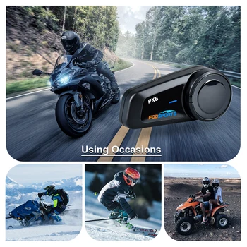 Fodsports FX6 Motorcycle Helmet Intercom Headset Wireless Bluetooth Multi Interphone FM Helmet Waterproof Intercomunicador Moto
Fodsports FX6 Motorcycle Helmet Intercom Headset Wireless Bluetooth Multi Interphone FM Helmet Waterproof Intercomunicador Moto