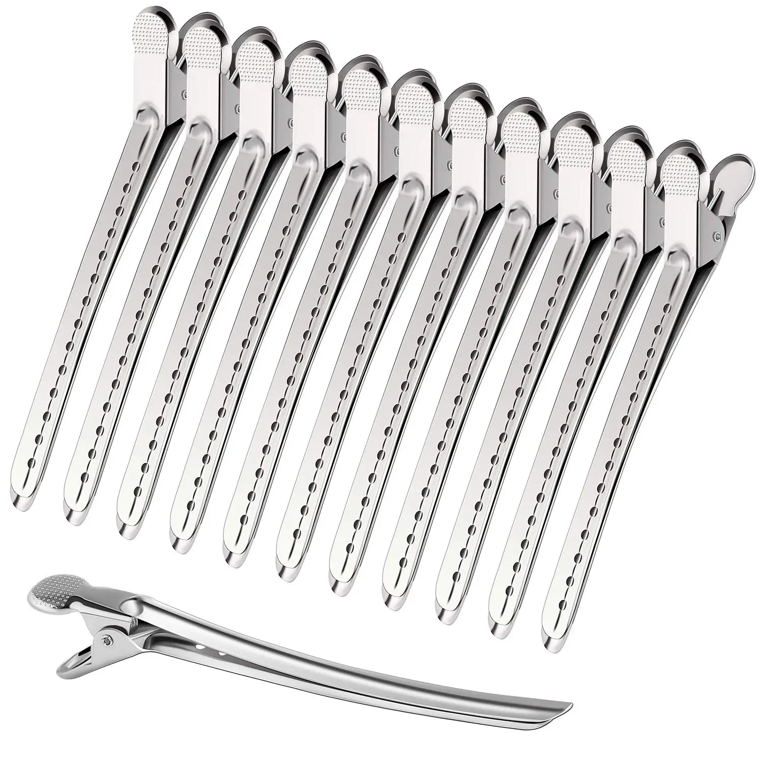 New Crocodile Leather Hairpin Duck Bill Hairpin Rust-proof Metal Hairpin With Holes For Curly Hair Style Partition Clip
New Crocodile Leather Hairpin Duck Bill Hairpin Rust-proof Metal Hairpin With Holes For Curly Hair Style Partition Clip