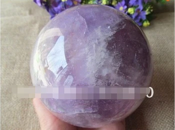 +++---331+++Natural purple quartz crystal ball art collection 87mm 
+++---331+++Natural purple quartz crystal ball art collection 87mm