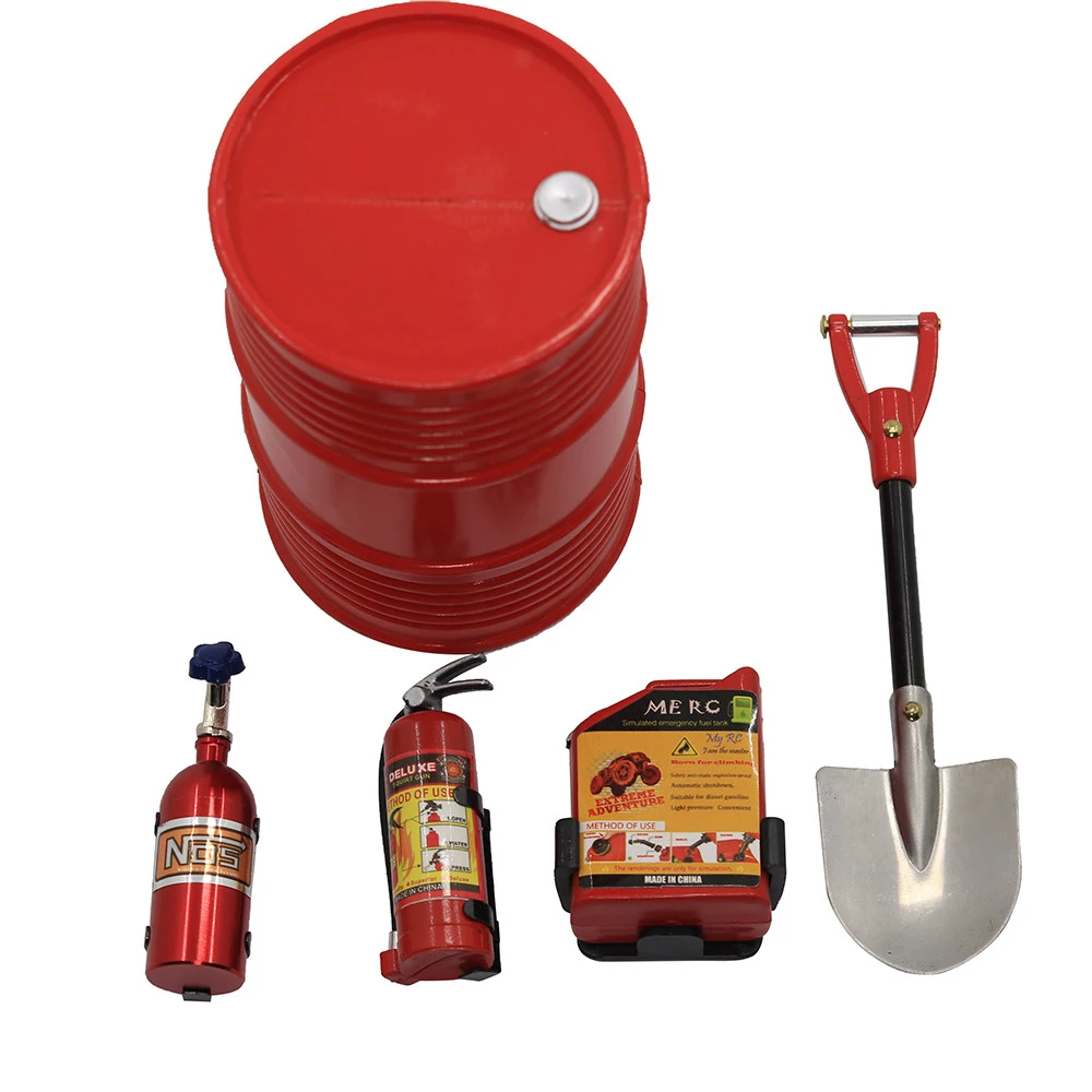 RC Car Simulated Decoration Set Fire Extinguisher Oil Drum Shovel For 1/10 RC Climbing SCX10 D90 TRX4 4WD Car Shell Decoration
RC Car Simulated Decoration Set Fire Extinguisher Oil Drum Shovel For 1/10 RC Climbing SCX10 D90 TRX4 4WD Car Shell Decoration