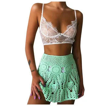 Womail New Fashion trends personality Women's Sexy Hollow Out Skirt Beach knitting Cover Up Wrap Skirts Leisure Cozy Skirts
Womail New Fashion trends personality Women's Sexy Hollow Out Skirt Beach knitting Cover Up Wrap Skirts Leisure Cozy Skirts