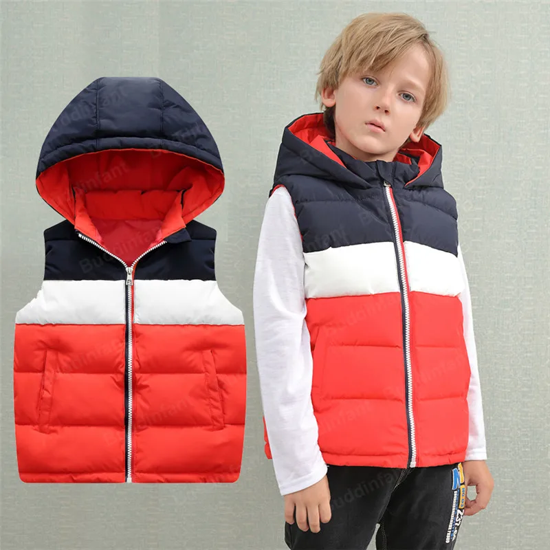 Children's Vest For Boy Girl Winter Warm Windbreaker Kids Vest Sleeveless Jackets Kid Clothes Hooded Waistcoat Outwear Teens 
Children's Vest For Boy Girl Winter Warm Windbreaker Kids Vest Sleeveless Jackets Kid Clothes Hooded Waistcoat Outwear Teens