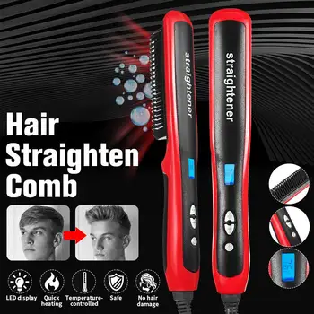 Digital Multifunctional Hair Comb Curling Iron Hair Volumize Flatten Side and Straighten Hair Curler Show Cap Quick Hair Styler
Digital Multifunctional Hair Comb Curling Iron Hair Volumize Flatten Side and Straighten Hair Curler Show Cap Quick Hair Styler