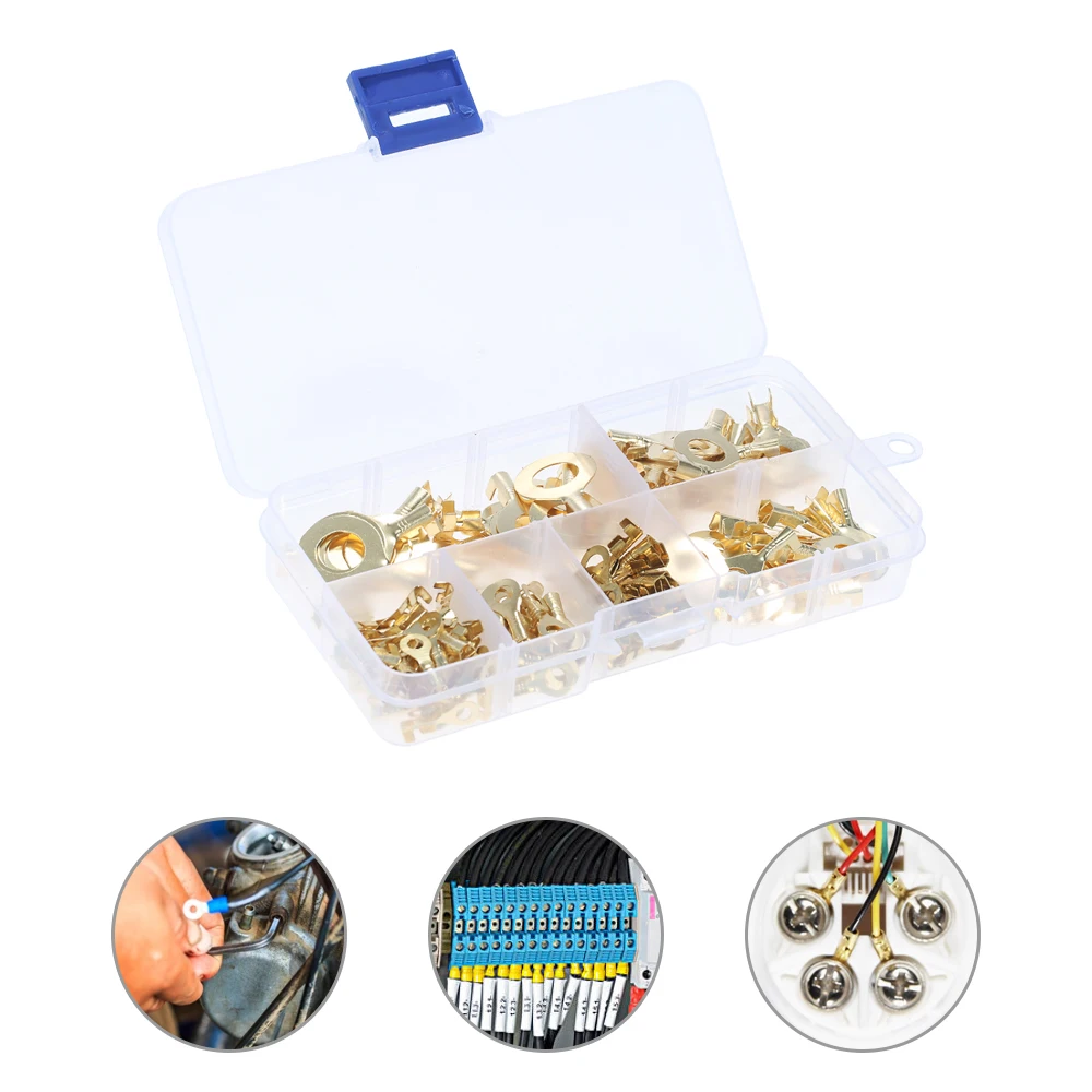 New Assorted 150pcs terminator Brass Ring Cable ferrules Copper Crimp Cable wire connector terminal Wire nut M3 M4 M5 M6 M8 M10 
New Assorted 150pcs terminator Brass Ring Cable ferrules Copper Crimp Cable wire connector terminal Wire nut M3 M4 M5 M6 M8 M10