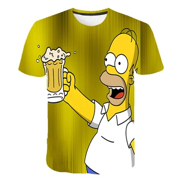 Anime T-shirt men women Simpson Printing 3D T shirt Boys casual Harajuku cartoon funny T-shirt O-neck short-sleeved Tshirt XXS- 
Anime T-shirt men women Simpson Printing 3D T shirt Boys casual Harajuku cartoon funny T-shirt O-neck short-sleeved Tshirt XXS-