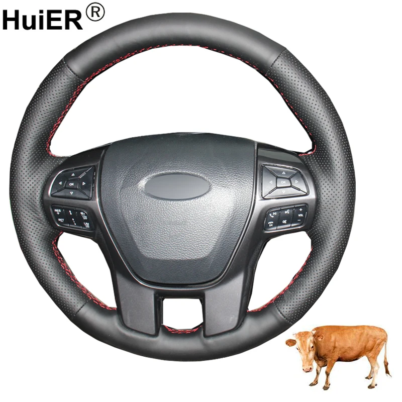 Hand Sewing Car Steering Wheel Cover Top Cow Leather Volant For Ford Ranger 2016 2017 2018 2019 Everest 2016 2017 2018 2019
Hand Sewing Car Steering Wheel Cover Top Cow Leather Volant For Ford Ranger 2016 2017 2018 2019 Everest 2016 2017 2018 2019
