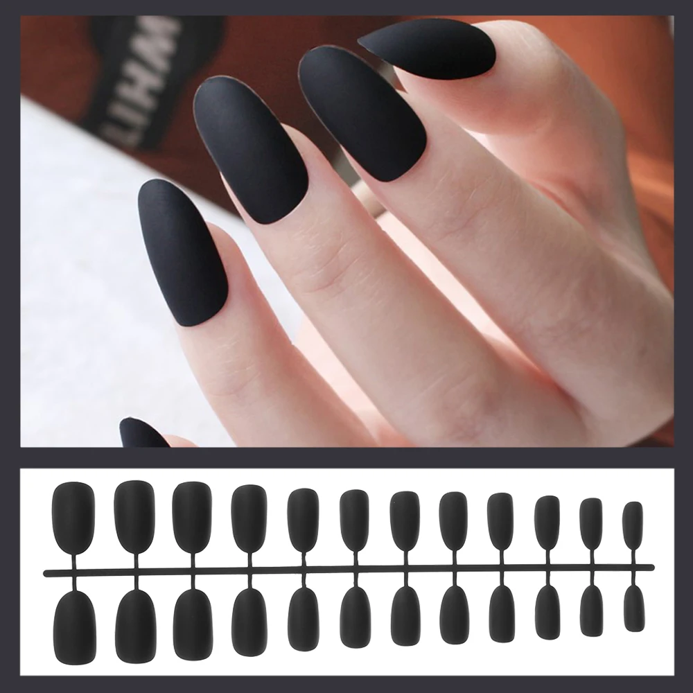 24pcs/set Color Oval Frosted Fake Nails Full Cover Matte False Nails Short Round Head Artificial Soft Pure Nail Art Tips
24pcs/set Color Oval Frosted Fake Nails Full Cover Matte False Nails Short Round Head Artificial Soft Pure Nail Art Tips