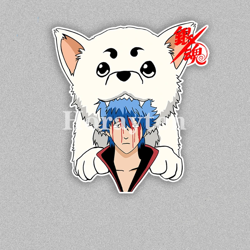 Car Stickers for Anime Sakata Gintoki Haru Gintama Auto Window Tail Bumper Helmet Graphics Vinyl | Автомобили и мотоциклы