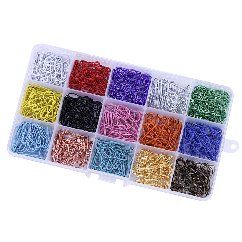 750PCS Gourd Shape Safety Pins Metal Clips Gourd Pins Knitting Cross Stitch Marker Tag Pins Clips for DIY Clothing Kit with Case
750PCS Gourd Shape Safety Pins Metal Clips Gourd Pins Knitting Cross Stitch Marker Tag Pins Clips for DIY Clothing Kit with Case