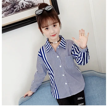 2020 Spring Korean Style Blue Red Long Sleeve Striped Plaid Cotton Blouse Shirt for 4-10 Years Girls
2020 Spring Korean Style Blue Red Long Sleeve Striped Plaid Cotton Blouse Shirt for 4-10 Years Girls
