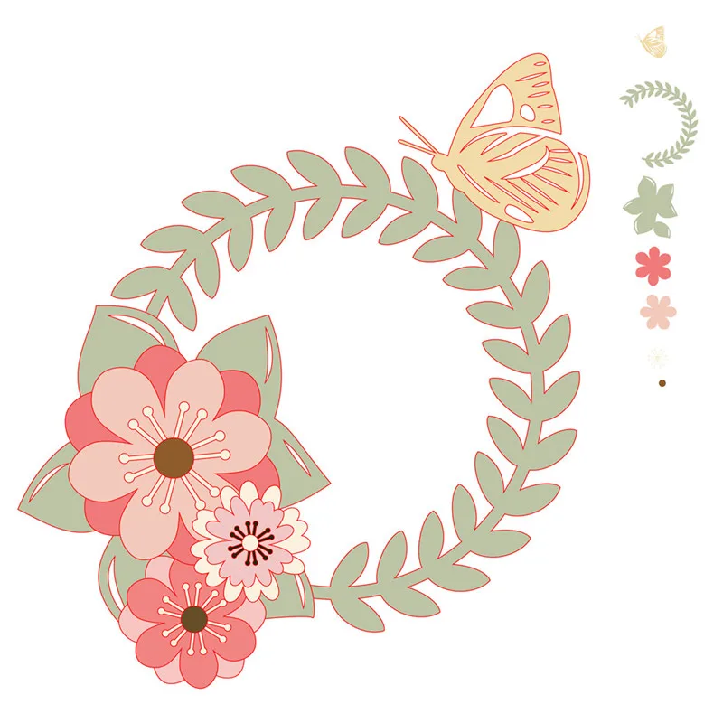 Naifumodo Christmas Wreath Metal Cutting Dies Flower Butterfly Dies for Card Making Scrapbooking Embossing Cuts Stencil Craft
Naifumodo Christmas Wreath Metal Cutting Dies Flower Butterfly Dies for Card Making Scrapbooking Embossing Cuts Stencil Craft