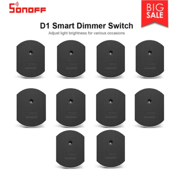 Sonoff D1 Dimmer Smart 433Mhz RF Controlled & Wi-Fi Switch Adjust Light Brightness APP Control Works with Google Home Alexa
Sonoff D1 Dimmer Smart 433Mhz RF Controlled & Wi-Fi Switch Adjust Light Brightness APP Control Works with Google Home Alexa