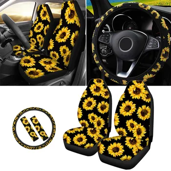 Universal Car Seat Steering Wheel Cover Sunflower Shoulder Guard Pad Non-slip Car Interior Decoration Front Seat Cover
Universal Car Seat Steering Wheel Cover Sunflower Shoulder Guard Pad Non-slip Car Interior Decoration Front Seat Cover