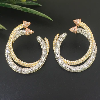 Lanyika Jewelry Simpleness Arrow Earrings Full Micro inlay Micro Plated Banquet Popular Best Gift
Lanyika Jewelry Simpleness Arrow Earrings Full Micro inlay Micro Plated Banquet Popular Best Gift