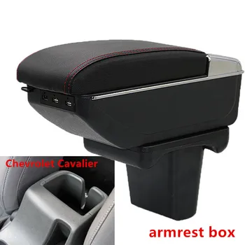 For Chevrolet Cavalier armrest box central Store content Storage box with cup holder ashtray USB interface 2016 2017 2018 2019