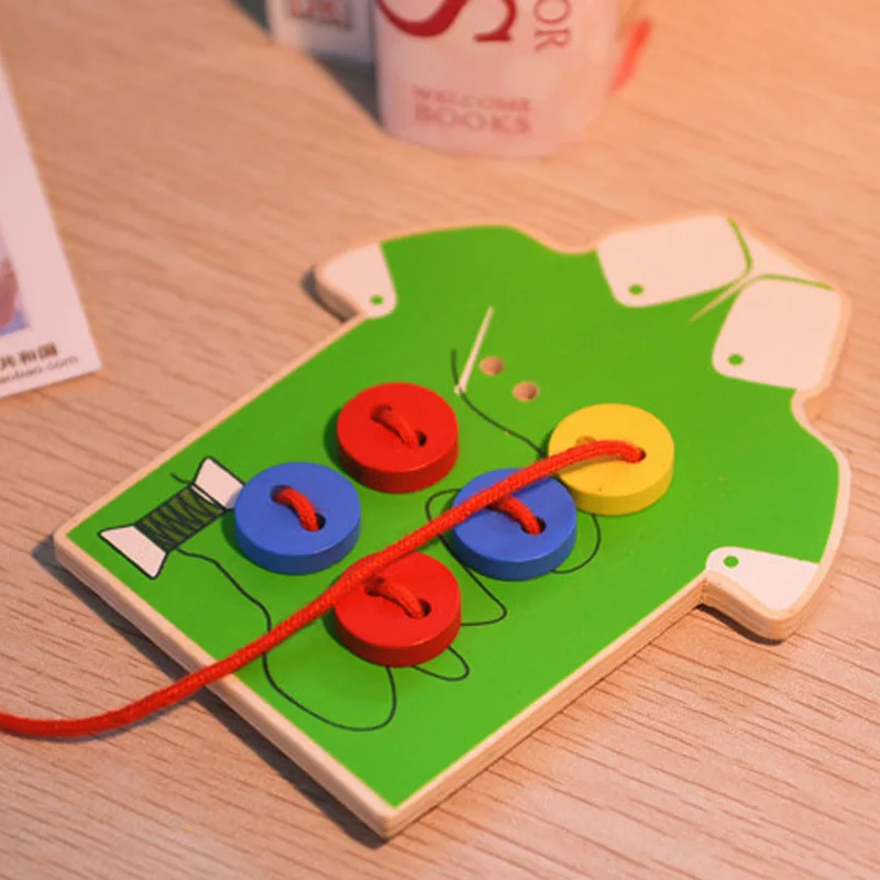 on a Button Toy Children Threading Beaded Bracelet Game Baby Exercise Hand-Eye Coordination Observation Intelligence. 06
on a Button Toy Children Threading Beaded Bracelet Game Baby Exercise Hand-Eye Coordination Observation Intelligence. 06