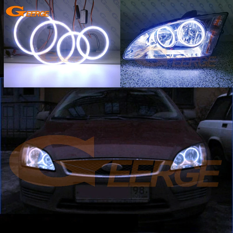 For Ford Focus II Mk2 2004 2005 2006 2007 2008 Europe headlight Excellent Ultra bright COB led angel eyes kit halo rings
For Ford Focus II Mk2 2004 2005 2006 2007 2008 Europe headlight Excellent Ultra bright COB led angel eyes kit halo rings