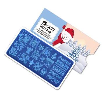 BeautyBigBang Winter Theme Nail Stamping Plates Christmas Snowman Socks Mold Stainless Steel Stamp Nail Art Stamping Template
BeautyBigBang Winter Theme Nail Stamping Plates Christmas Snowman Socks Mold Stainless Steel Stamp Nail Art Stamping Template