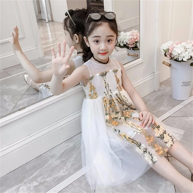 Sleeveless Girls Floral Print Dress for Princess Wedding Party Clothes Summer Baby Kids Chiffon Lace Beach Dresses
Sleeveless Girls Floral Print Dress for Princess Wedding Party Clothes Summer Baby Kids Chiffon Lace Beach Dresses