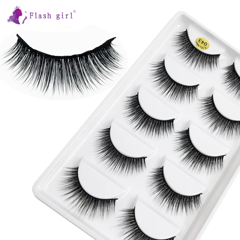 Flash girl The newest 043 100% handmade 5pais 3D mink Eyelashes high quality false Eyelashes
Flash girl The newest 043 100% handmade 5pais 3D mink Eyelashes high quality false Eyelashes