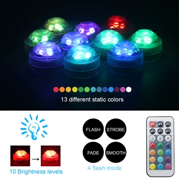 LED Remote Controlled Waterproof Pool Lights Submersible Pool Party Light Toy 13 Different Multi Colored Lights Underwater Swim
LED Remote Controlled Waterproof Pool Lights Submersible Pool Party Light Toy 13 Different Multi Colored Lights Underwater Swim