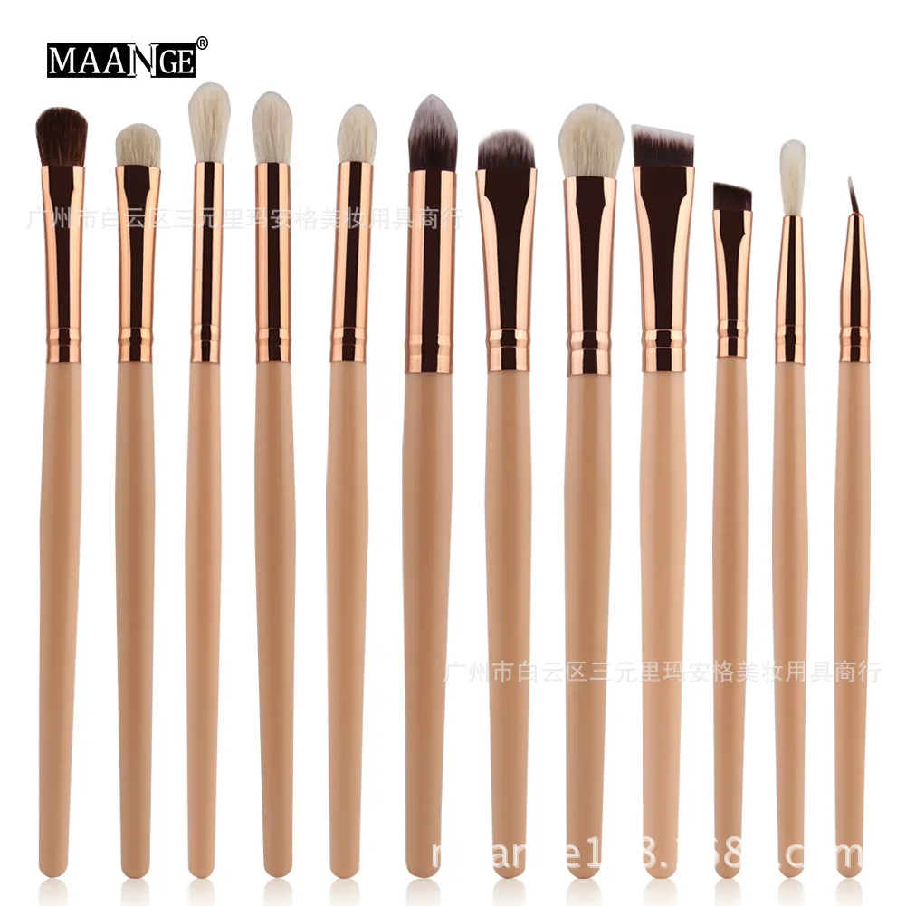 MAANGE Ma Ange 12 Wool Eye Makeup Set Brush Eye Shadow Brush Factory Outlet Brochas De Maquillaje De Alta Calidad
MAANGE Ma Ange 12 Wool Eye Makeup Set Brush Eye Shadow Brush Factory Outlet Brochas De Maquillaje De Alta Calidad