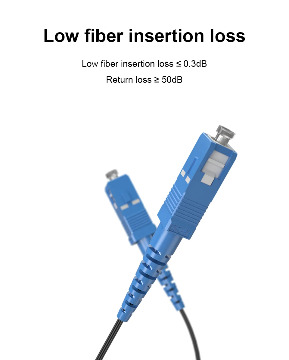 ONTi SC UPC to SC UPC Fiber Optic Drop Cable Single Mode Simplex 2.0mm Outdoor Fiber Optic Patch Cord Optical Patch Cable