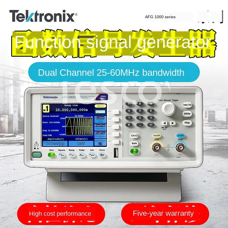 Tektronix Tektronix AFG1022 / AFG1062 Arbitrary waveform function signal generator AFG2021
Tektronix Tektronix AFG1022 / AFG1062 Arbitrary waveform function signal generator AFG2021