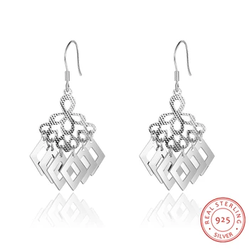 Geometric 925 Sterling Silver Drop Earrings Multiple Rhombus Tassel Earrings Dangle Long Earrings Silver 925 Jewelry Women Gift
Geometric 925 Sterling Silver Drop Earrings Multiple Rhombus Tassel Earrings Dangle Long Earrings Silver 925 Jewelry Women Gift