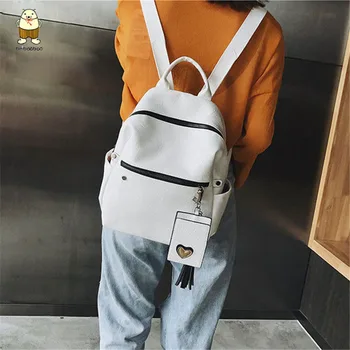 Beibaobao New Simple Fashion Women Backpack Female Student Bag Travel Bag Tassel mochila feminina bolso mujer рюкзак женский 
Beibaobao New Simple Fashion Women Backpack Female Student Bag Travel Bag Tassel mochila feminina bolso mujer рюкзак женский