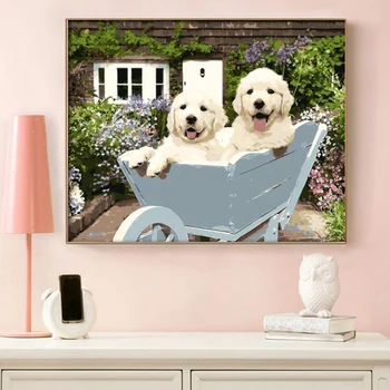 DIY digital oil painting puppy animal painting cute illustration decorative painting adult hand-painted decompression 
DIY digital oil painting puppy animal painting cute illustration decorative painting adult hand-painted decompression