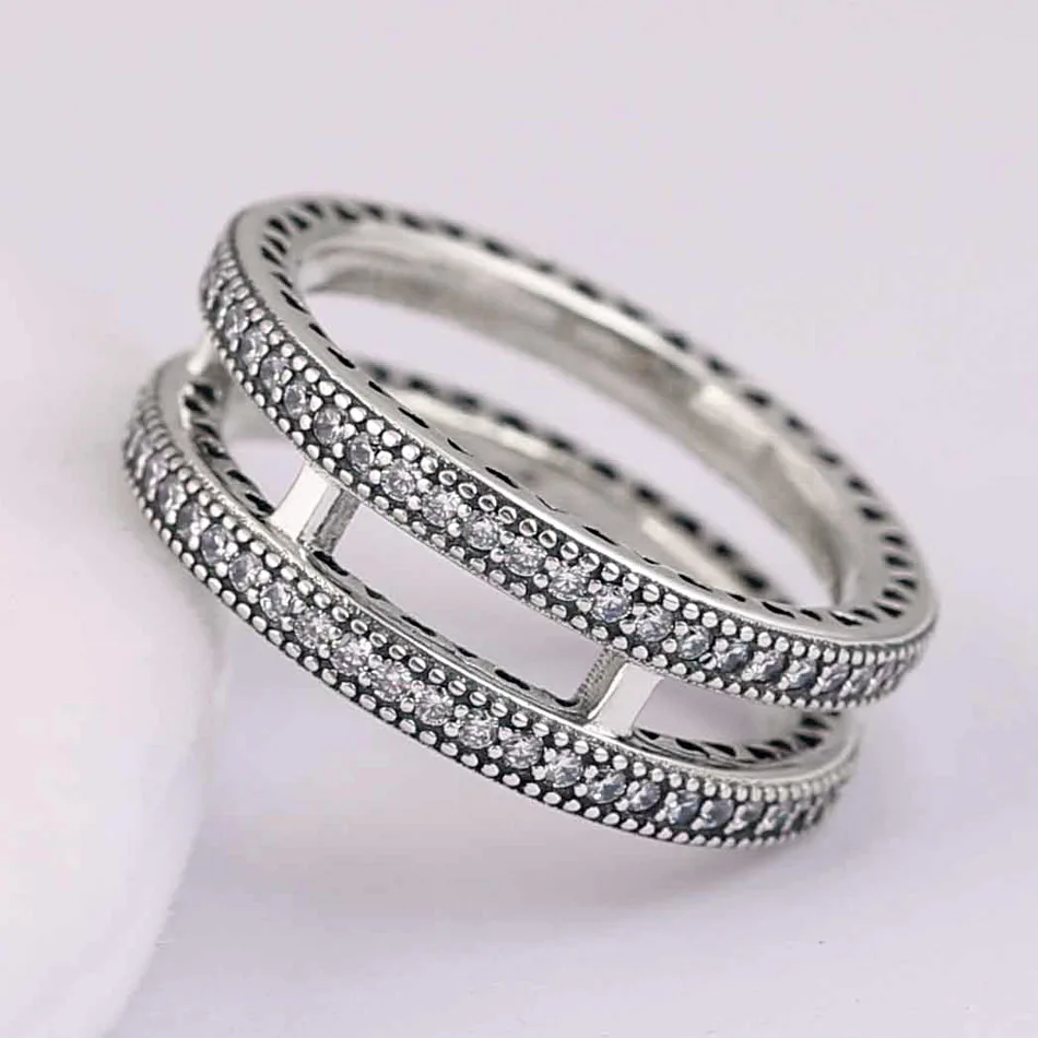 Original Double Hearts With Crystal Rings For Women 925 Sterling Silver Ring Wedding Party Gift Fine Europe Jewelry
Original Double Hearts With Crystal Rings For Women 925 Sterling Silver Ring Wedding Party Gift Fine Europe Jewelry
