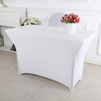 4FT White Table Cloth Rectangular Stretch Spandex Table Cover Polyester Fiber Table Cloth Hotel Wedding Party Home Decoration
4FT White Table Cloth Rectangular Stretch Spandex Table Cover Polyester Fiber Table Cloth Hotel Wedding Party Home Decoration