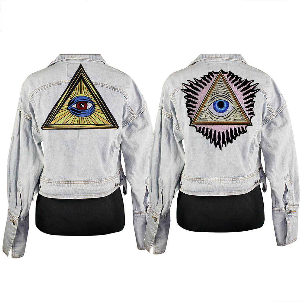 Embroidery Evil Eyes Applique Fabric Patches Motif Applique Biker Punk Jeans Jacket Iron on Jacket Back Badge Craft Sewing A264
Embroidery Evil Eyes Applique Fabric Patches Motif Applique Biker Punk Jeans Jacket Iron on Jacket Back Badge Craft Sewing A264