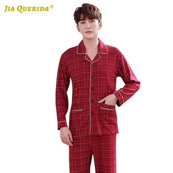 Spring Autumn Turn Down Collar Homesuit Homeclothes Sleepwear Fashion Style Casual Style Pajamas Set Pj Set Man Plaid Printing
Spring Autumn Turn Down Collar Homesuit Homeclothes Sleepwear Fashion Style Casual Style Pajamas Set Pj Set Man Plaid Printing