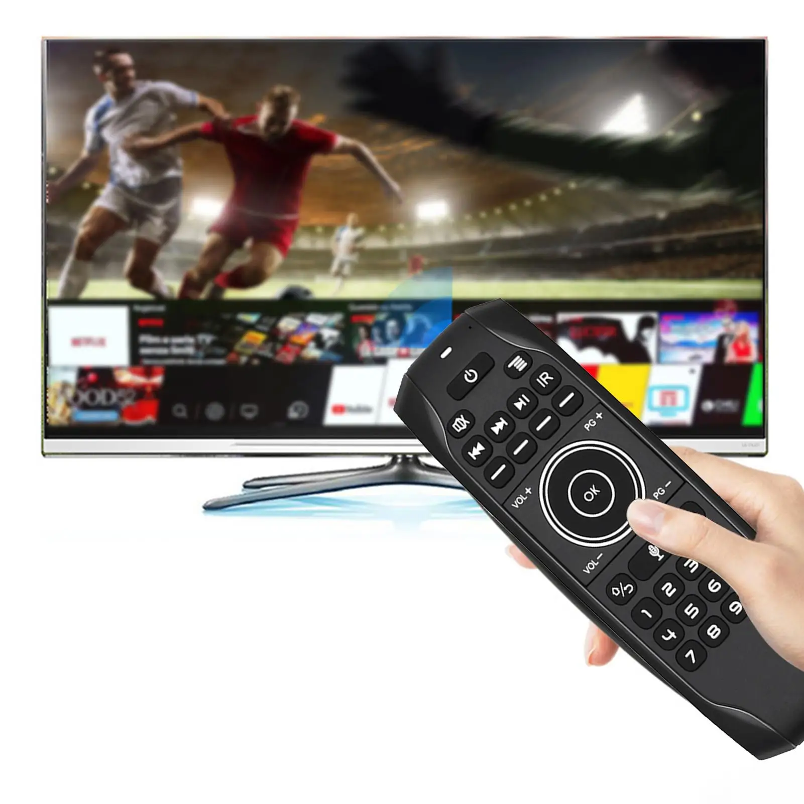 G7V PRO LED Backlit USB 2.4G Gyro Voice Wireless Remote Control for Android LED backlit infrared learning wireless mini keyboar
G7V PRO LED Backlit USB 2.4G Gyro Voice Wireless Remote Control for Android LED backlit infrared learning wireless mini keyboar