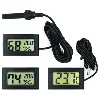 Mini Convenient Digital LCD Thermometer Sensor Hygrometer Gauge Refrigerator Aquarium Monitoring Display Humidity Detector
Mini Convenient Digital LCD Thermometer Sensor Hygrometer Gauge Refrigerator Aquarium Monitoring Display Humidity Detector