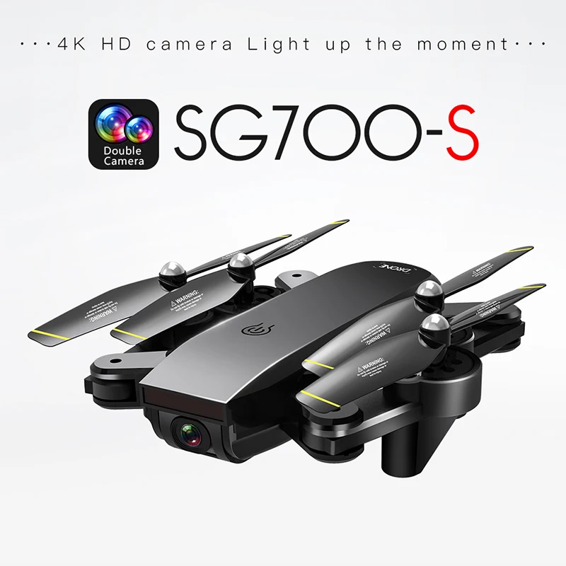 SG700-S RC Drone Dual Camera HD 4K WiFi FPV RC Helicopter Smart Fllow Foldable Quadcopter Optical Flow Positioning Drone Toys
SG700-S RC Drone Dual Camera HD 4K WiFi FPV RC Helicopter Smart Fllow Foldable Quadcopter Optical Flow Positioning Drone Toys