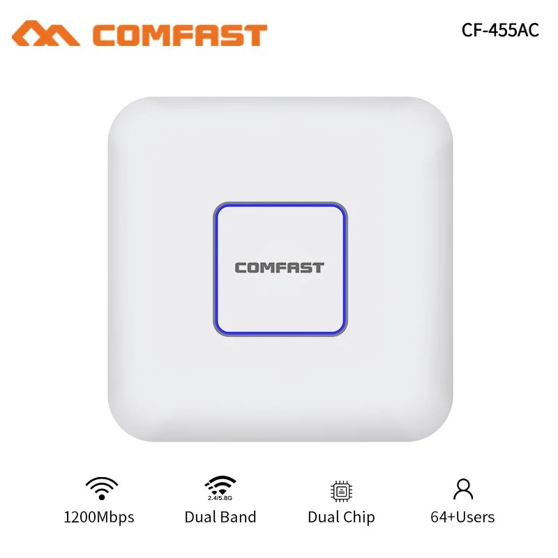 Home/Hotel 802.11AC 2.4+5.8G Dual Band 1200Mbps Indoor Ceiling Mount WiFi AP Router Wireless Access Point 48V PoE Adapter Extend
Home/Hotel 802.11AC 2.4+5.8G Dual Band 1200Mbps Indoor Ceiling Mount WiFi AP Router Wireless Access Point 48V PoE Adapter Extend
