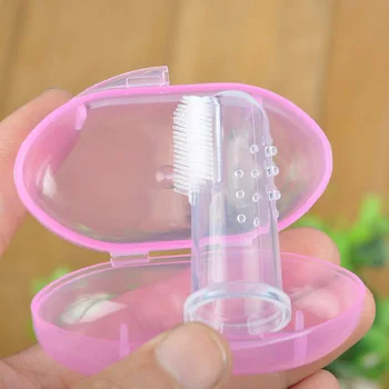 Cute Baby Finger Toothbrush With Box Children Teeth Clear Massage Soft Silicone Infant Rubber Cleaning Brush Massager Set
Cute Baby Finger Toothbrush With Box Children Teeth Clear Massage Soft Silicone Infant Rubber Cleaning Brush Massager Set