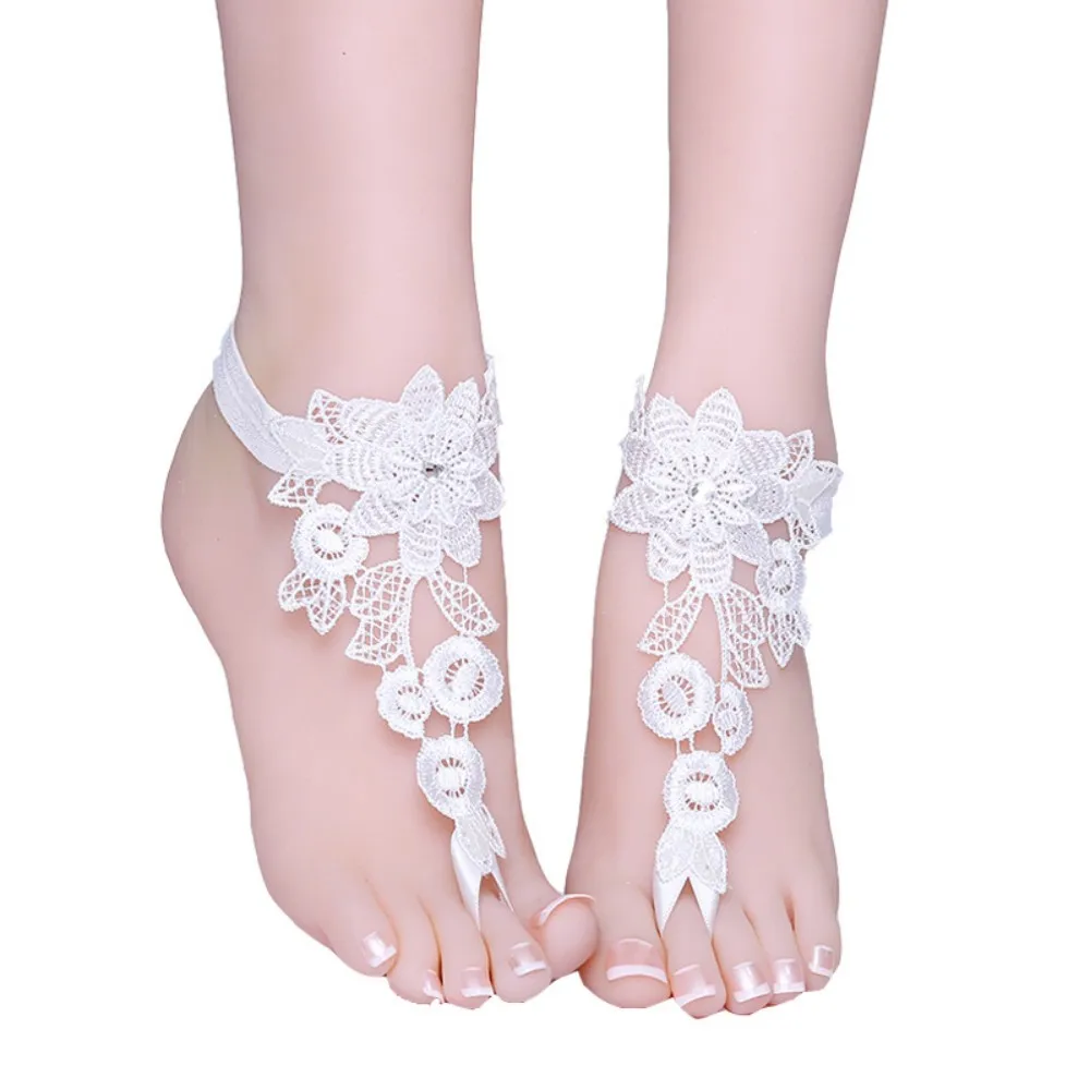 Свадебная цепочка для ног белые сандалии без пляжный браслет на ногу 2021 |